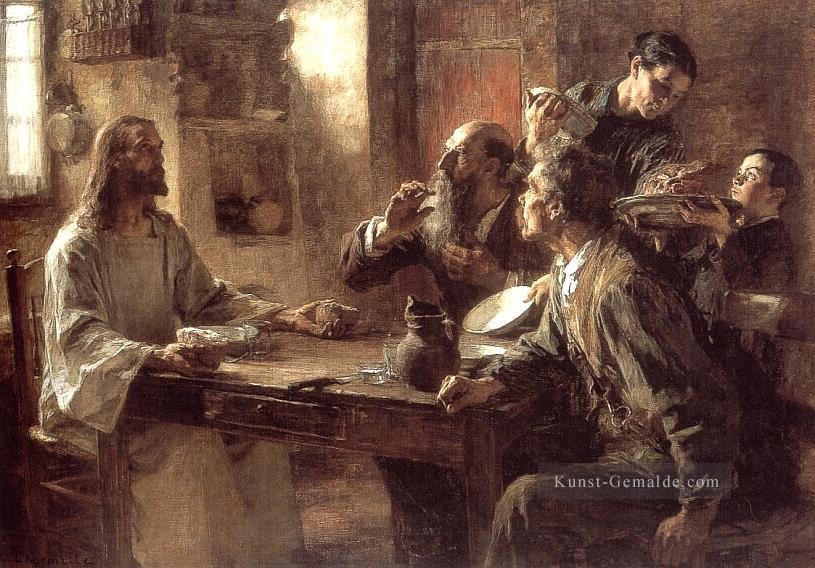 Supper bei Emmaus 1892 Leben auf dem Land Leon Augustin Lhermitte Ölgemälde